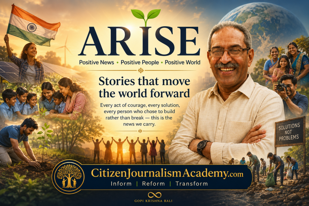 A.R.I.S.E – The Positive Citizen Journalism Movement